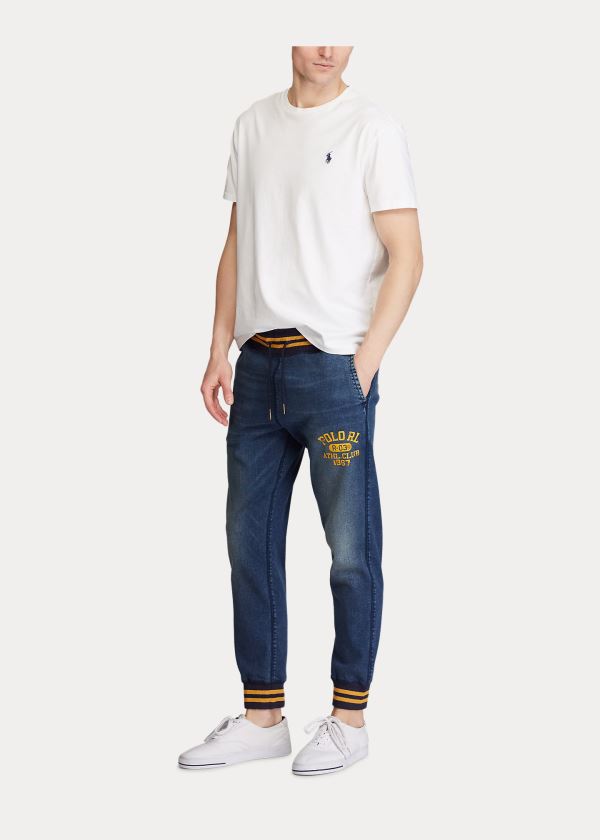 Joggers Polo Ralph Lauren Hombre Azules Azules - Stretch Denim - WCNAL9285